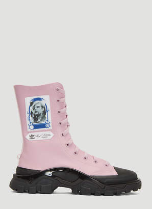 Adidas By Raf Simons Detroit Boot Sneakers in Pink