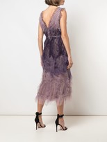 Thumbnail for your product : Marchesa Sequin-Embellished Midi Dress