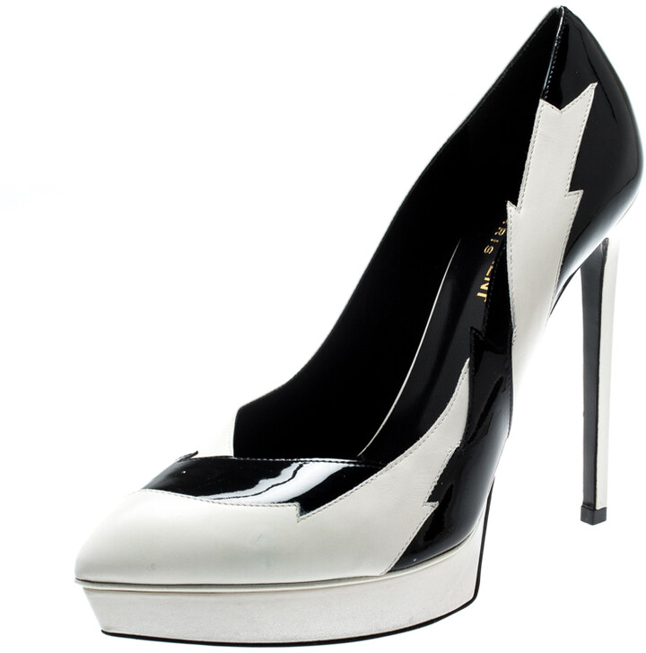 pointed toe platform pumps