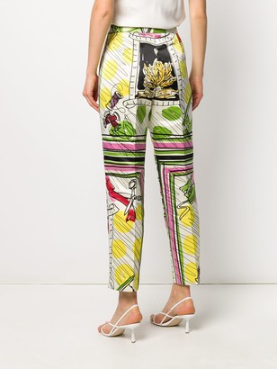 Moschino Pre-Owned 1990s Abstract Print Tailored Trousers