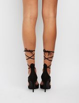 Thumbnail for your product : Charlotte Russe Lace-Up D'Orsay Pumps