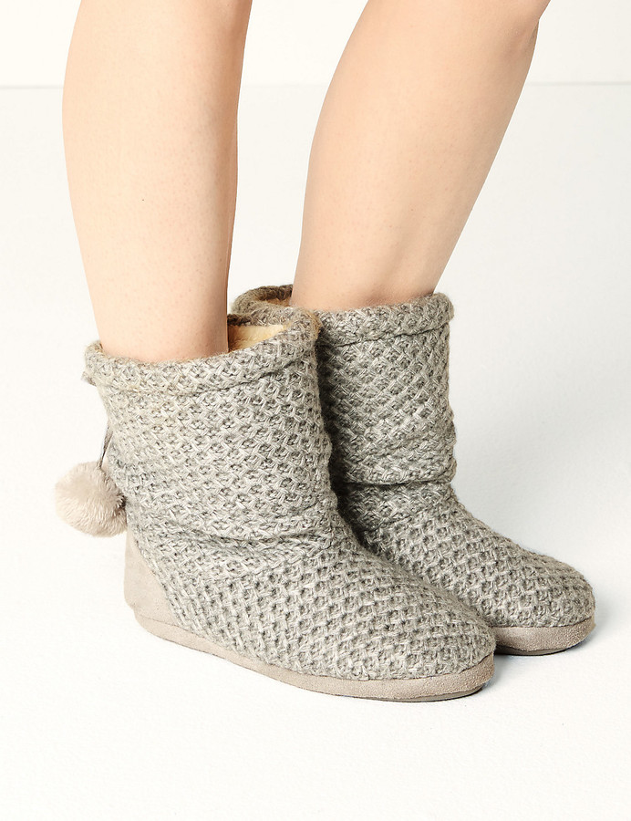 memory foam slipper boots