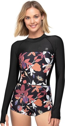 AXESEA Womens Rash Guard UPF 50+ Long Sleeve Swim Shirt One Piece Bathing Suit Swimsuit - ShopStyle