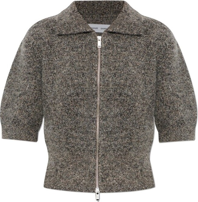 Samsoe & Samsoe Sakelsie Zip-Up Cardigan