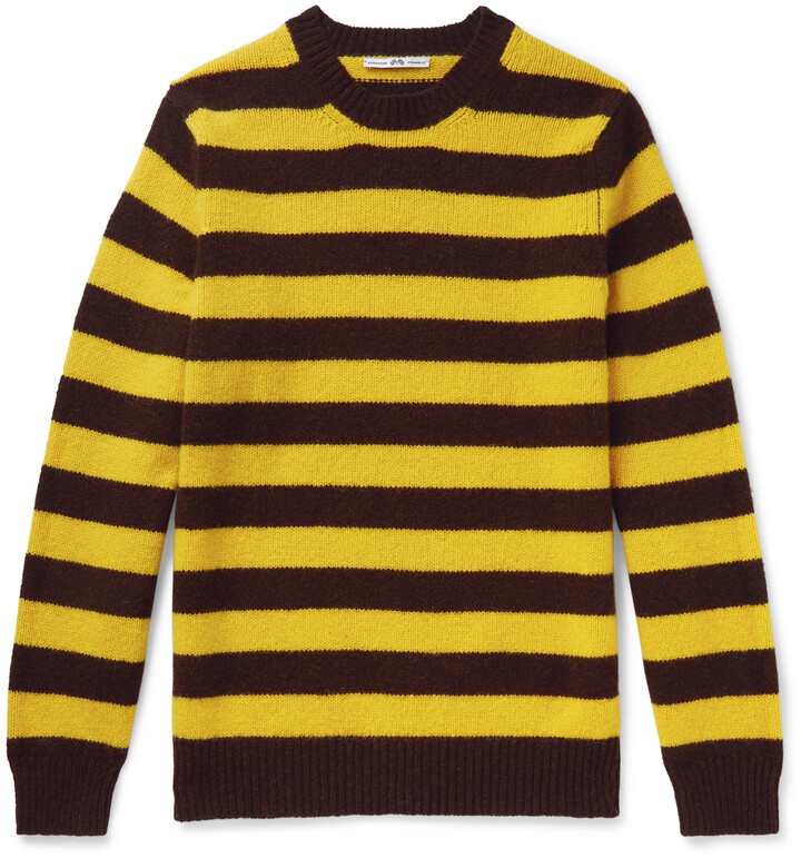 striped yellow sweater