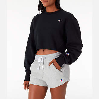 black champion crop sweatshirt