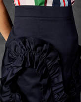 Thumbnail for your product : Ted Baker SUZANAH Pleat ruffle detail mini skirt