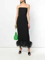 Thumbnail for your product : 16Arlington Feather Embellished Strapless Dress