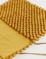 Thumbnail for your product : Pimkie beaded bag with chain strap in yellow