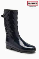 Thumbnail for your product : Next Womens Hunter Original Navy Gloss Refined Quilted Short Welly
