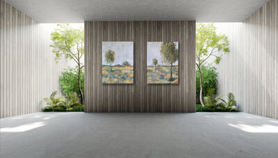 John Beard Collection Spring Day Set by John Beard - Artist Enhanced Canvas Print