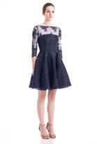 Thumbnail for your product : Monique Lhuillier ML Floral Embroidered A Line Dress