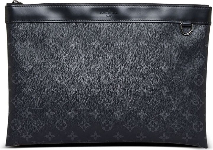 Louis Vuitton 2020 pre-owned Monogram Eclipse Discovery clutch - ShopStyle