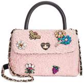 Thumbnail for your product : Betsey Johnson Embellished Bouclandeacute; Small Top-Handle Bag