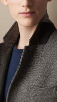 Thumbnail for your product : Burberry Wool Herringbone Blazer with Removable  Warmer