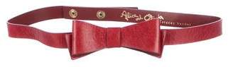 Alice + Olivia Leather Bow Belt w/ Tags