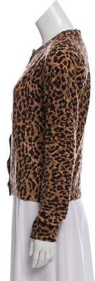 Dolce & Gabbana Knit Animal Print Cardigan brown Knit Animal Print Cardigan