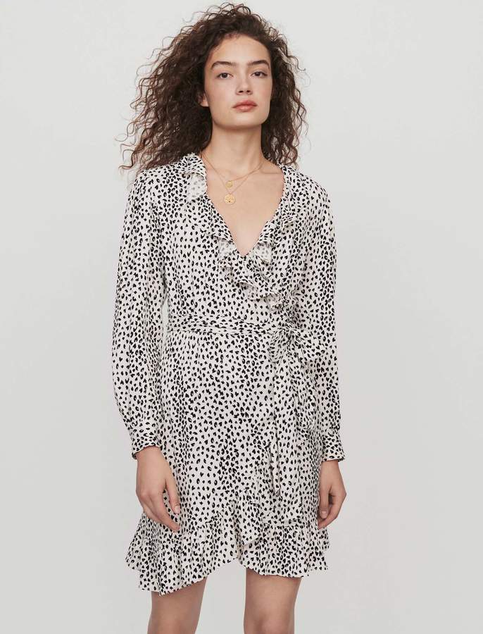 maje wrap dress
