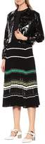 Thumbnail for your product : Proenza Schouler Cotton and silk-blend midi skirt