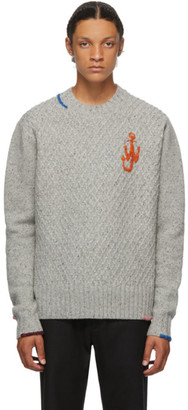 J.W.Anderson Grey Knit Crewneck Sweater
