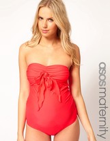 Thumbnail for your product : ASOS Maternity Exclusive Swimsuit With Bow