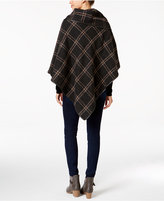 Thumbnail for your product : David & Young Windowpane Structured Turtleneck Poncho