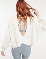 Thumbnail for your product : Onzie Om yoga long sleeve top in ivory