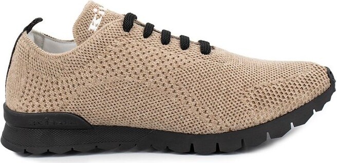 Kiton Logo Embroidered Lace Up Sneakers