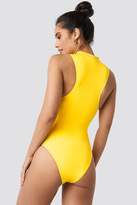 Thumbnail for your product : Hannalicious X NA-KD Front Zip Sporty Swimsuit