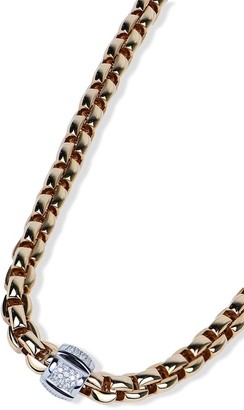 Fope 18kt gold diamond Flex It chain necklace