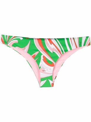 Pucci Graphic-Print Bikini Bottoms