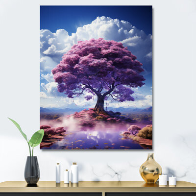 Fantasy Purple Jacaranda Tree - Fantasy Wall Art