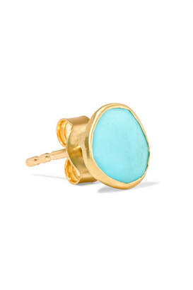 Pippa Small 18-karat Gold Turquoise Earrings