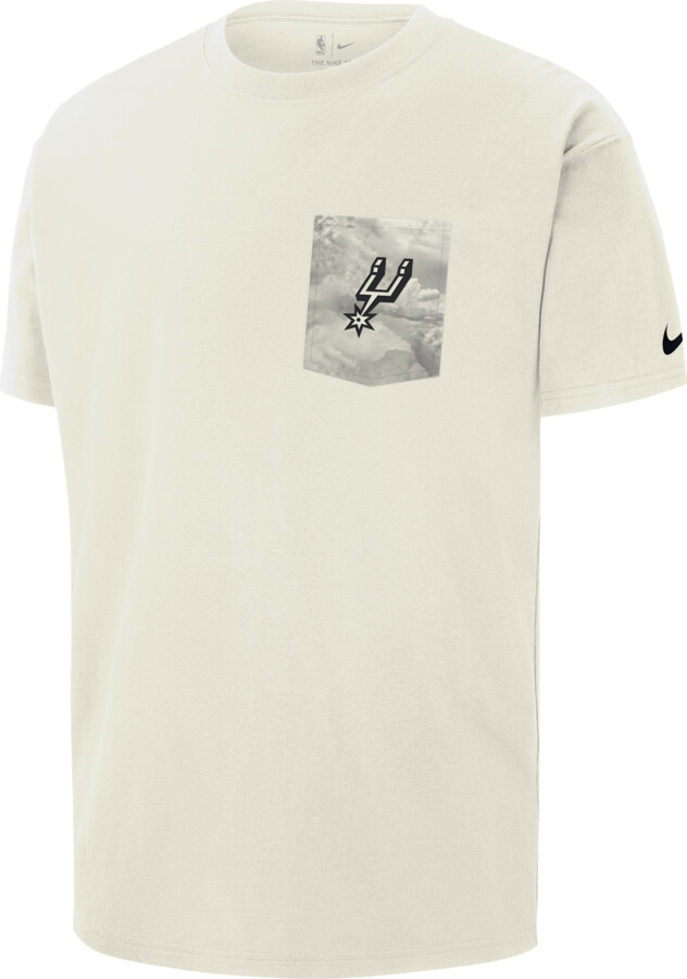 San Antonio Spurs Courtside Nike Men's NBA Max90 T-Shirt in White | HQ9418-133