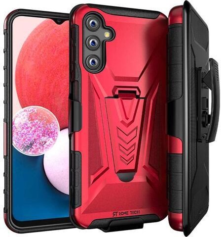 Samsung Galaxy A14 5G 6.8' (2022) Rome Tech Dual-Layer Holster Case - Red