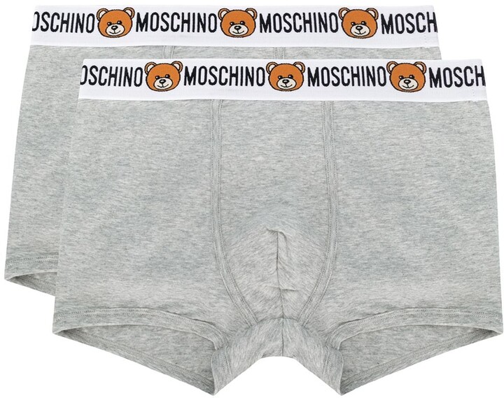 Moschino Pack Of 2 Teddy Logo Waistband Boxers - ShopStyle