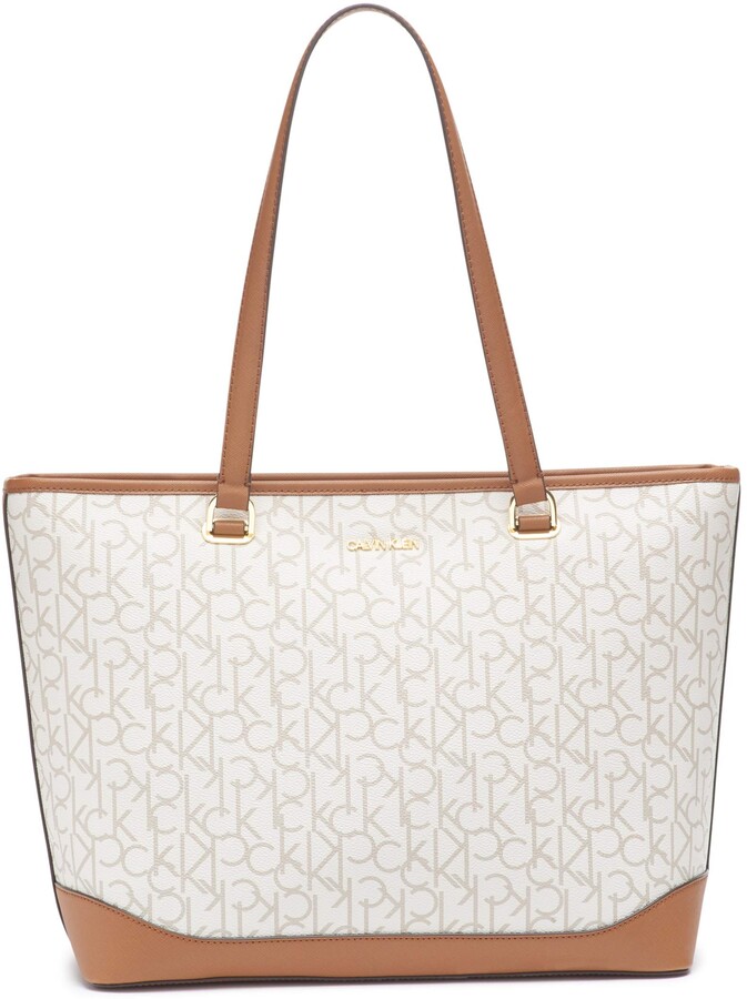 calvin klein monogram tote