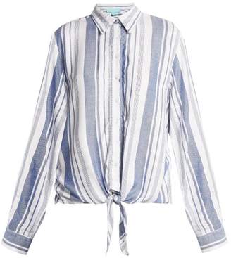Melissa Odabash Inny Striped Beach Shirt - Womens - Blue Stripe