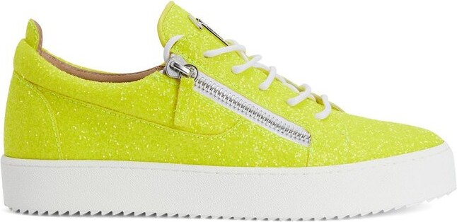Giuseppe Zanotti Gail Glitter Lace-Up Sneakers