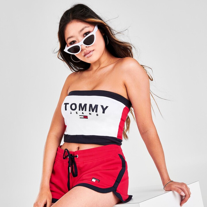 Tommy Hilfiger Women's Tommy Jeans Logo Bandeau Top - ShopStyle
