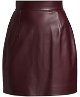 Thumbnail for your product : KHAITE Eiko Leather Mini Skirt