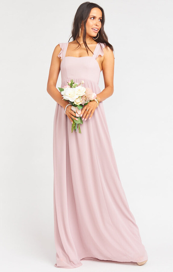 mauve maxi dress casual