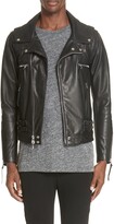 Thumbnail for your product : John Elliott Riders Slim Fit Leather Jacket