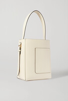 Thumbnail for your product : Valextra Secchiello Small Textured-leather Tote - Off-white