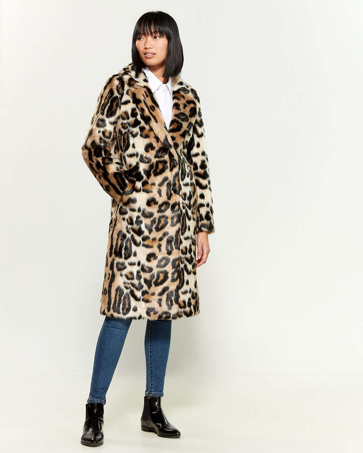 rachel roy leopard coat
