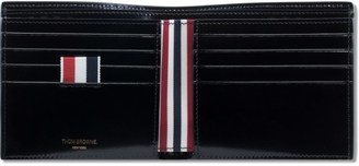 Thom Browne Calf Leather Billfold Wallet with RWB Printed Stripe