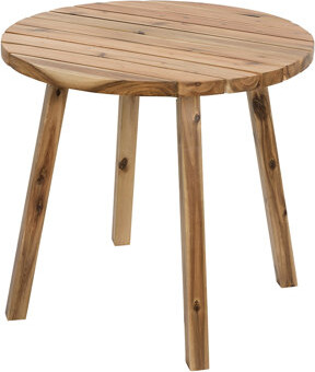 32.2x32.2x29.9 Solid Dining Table, Aesthetic Wood Table 32x30", Casual Ambiance In Area