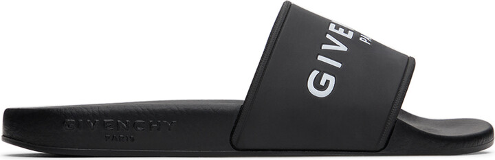 Pool Sliders Givenchy Kids Sliders Givenchy Kids Black Embossed