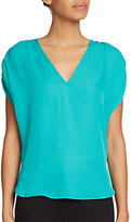 Thumbnail for your product : Haute Hippie Ruched Silk Top