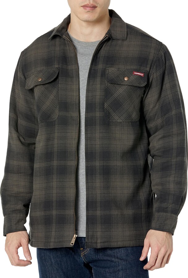 Wolverine Men's Hastings Sherpa Lined Zip Shirt Jac ShopStyle